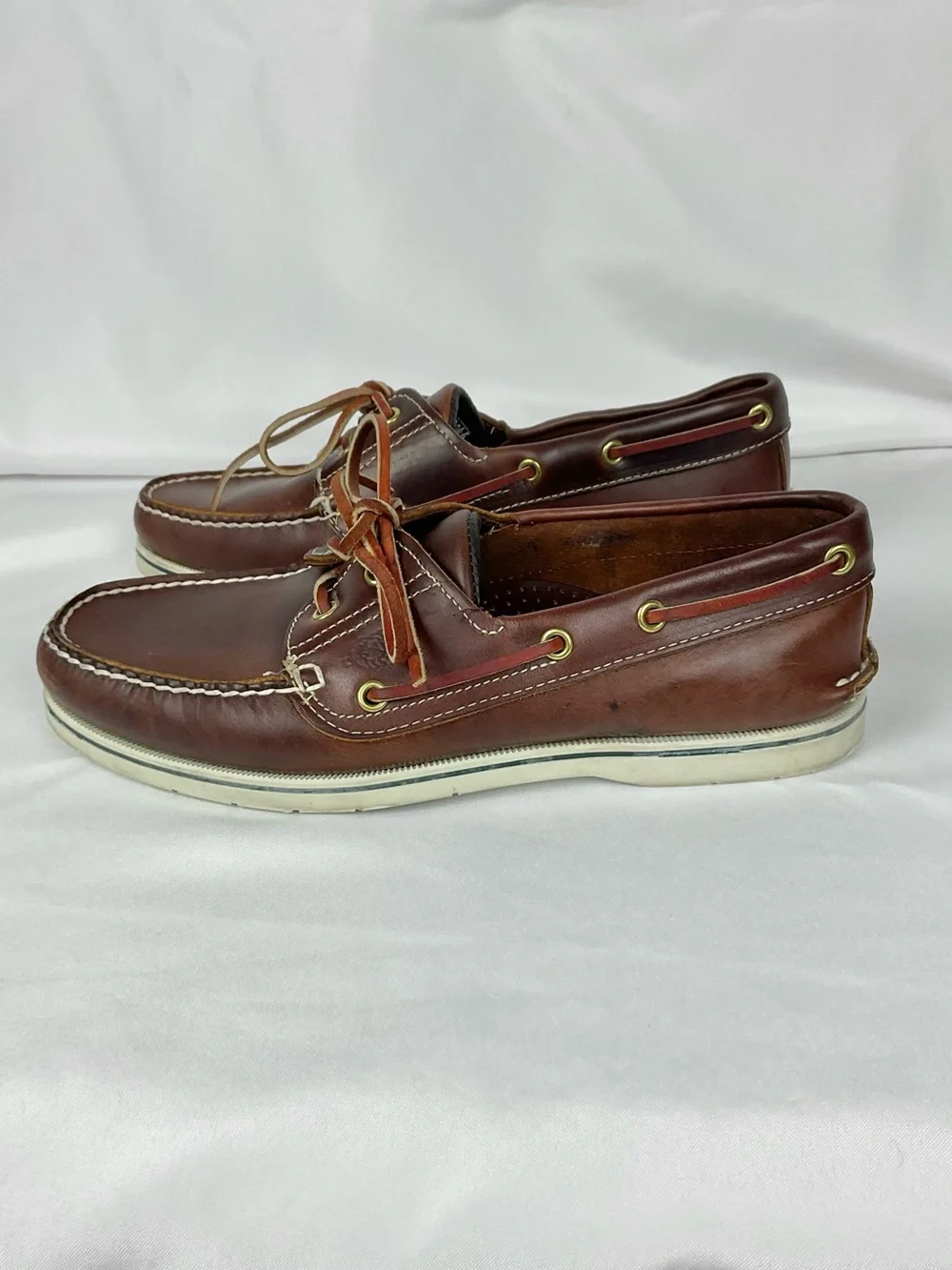 Vintage Dexter Leather Boat Shoes Men’s Sz 9 Narrow Deck Shoes Retro 80s Preppy